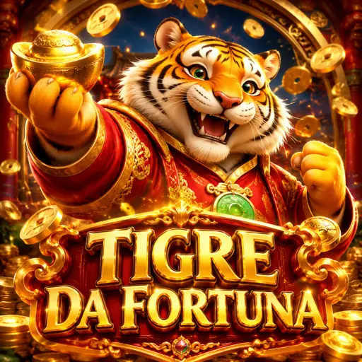 Slot temática do tigre da fortuna com rodada em andamento